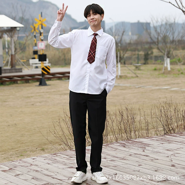 Long-sleeve, trousers, tie