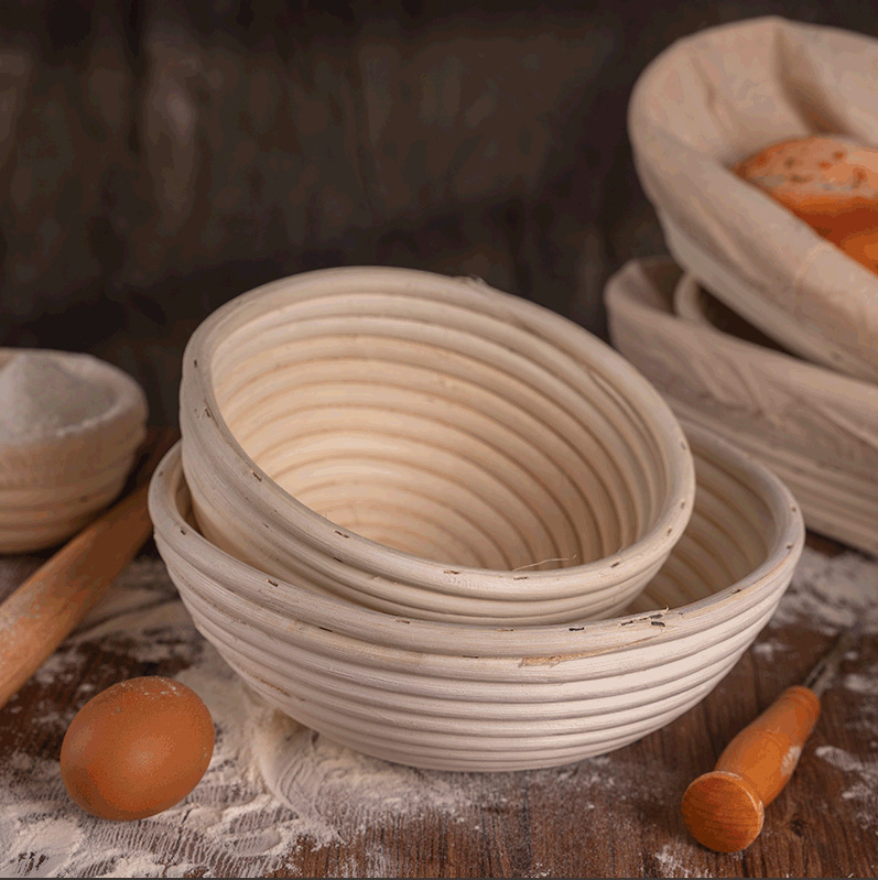 Amazon, productos explosivos, cestas fermentadas de Indonesia, utensilios para hornear, pan de campo, cestas fermentadas, cuencos de ratán, almacenamiento de ratán image 3