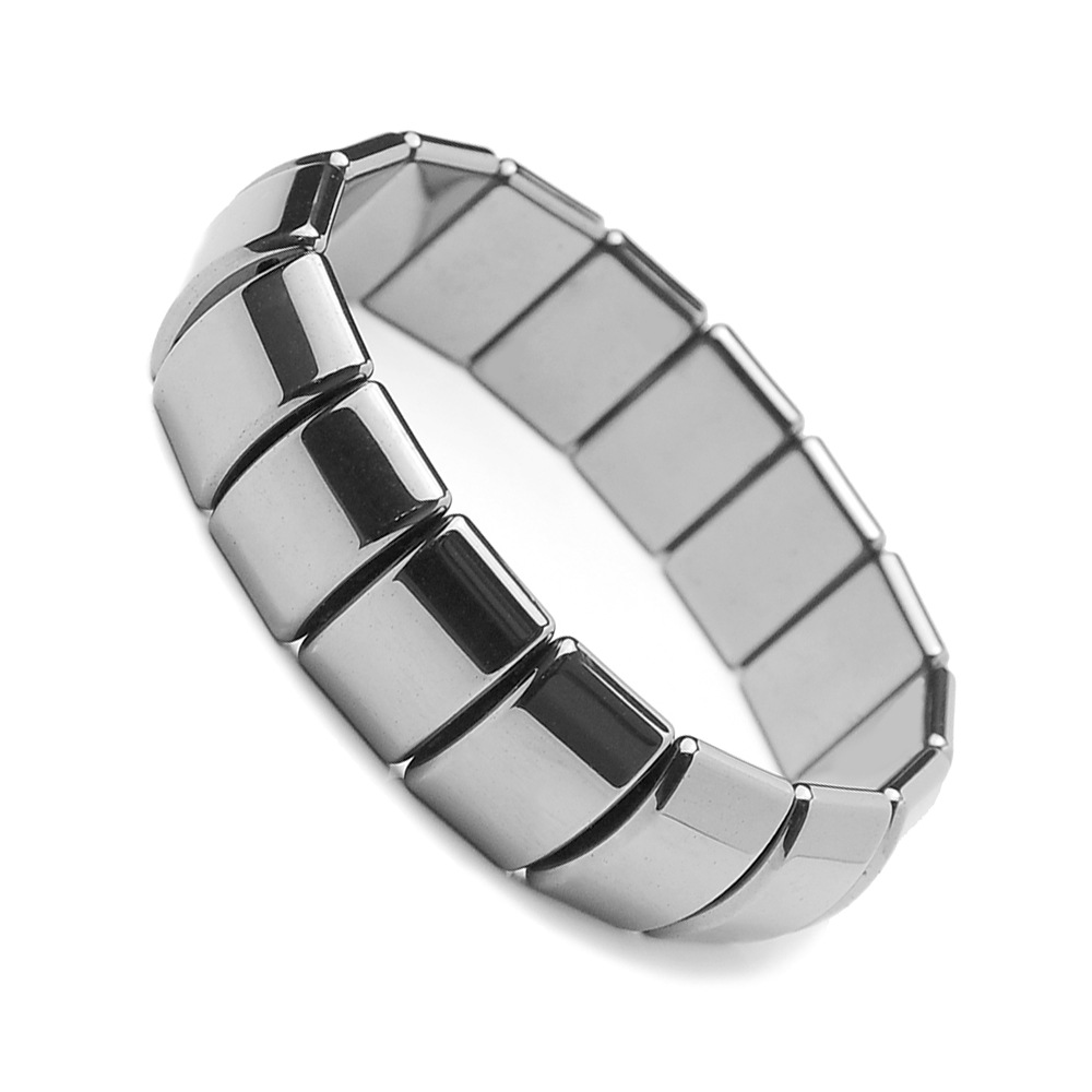 Fashion Geometric Haematite Polishing Bracelets 1 Piece