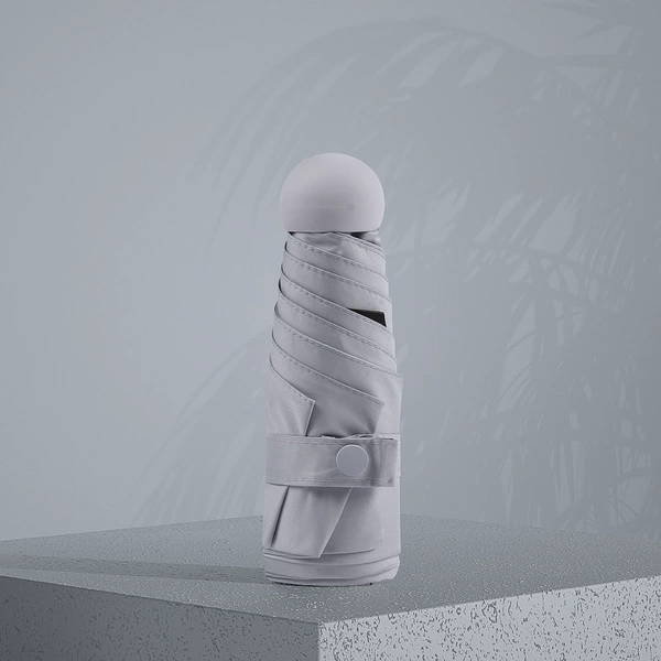 【Simpling Version】 6 Bone Capsule Umbrella Case-Gray
