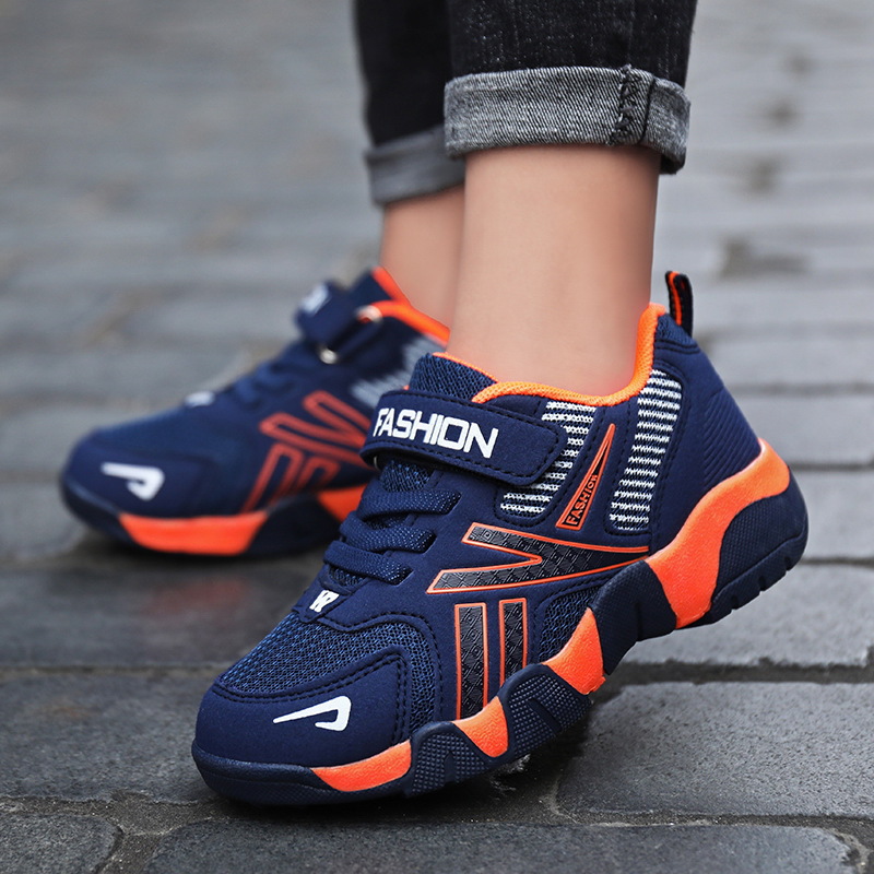 Niños Zapatos Niños zapatilla de deporte primavera y otoño malla transpirable moda cuero superficie medio y grande