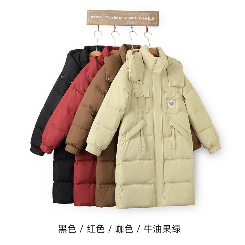 Transfronterizos de plumón de algodón medio largo 2025 nuevo estilo coreano de invierno de tamaño grande con capuchón grueso chaqueta de pan de algodón image 3