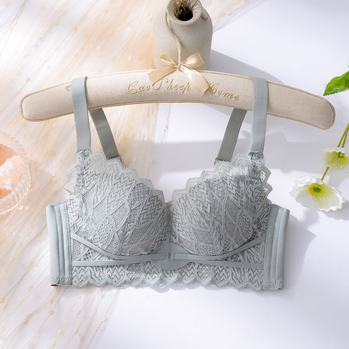 Live stream dropshipping of  Spring No-Wire Bra, B Cup, Thin, Non-Magnetic, Sexy, Clustering, Breast Adjustment Bra