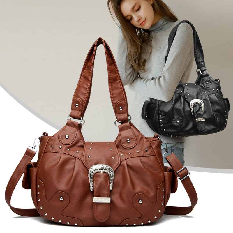 Cross-Border New Women's Shoulder Bag, European and American Fashion Handbag, Popular Casual Versatile Crossbody Tote Bag
