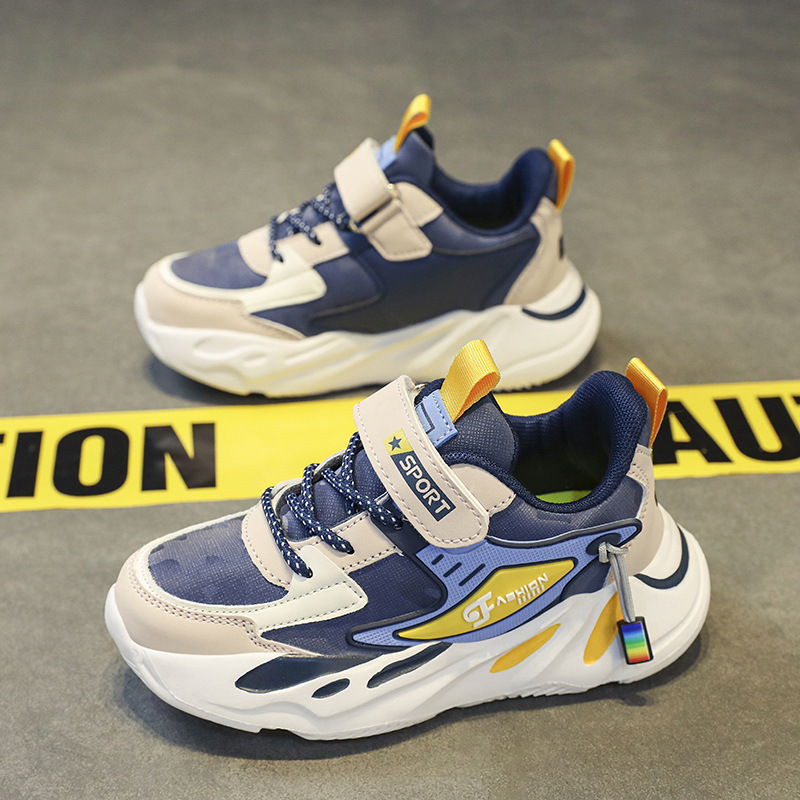 Zapatos infantiles, zapatos deportivos impermeables, zapatos de correr casuales de cuero para niños, zapatos de suela suave, zapatos para padres de niños medianos y grandes