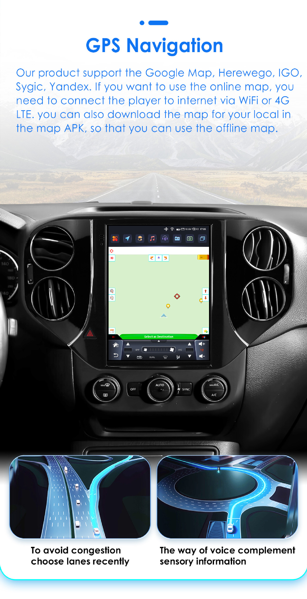 Cross-border goods are suitable for 07-16 Volkswagen Tiguan vertical screen Android navigation GPS car machine central control CarPlay