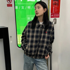 跨境RL拉夫爆款正确版本现货高品质秋季两面穿夹克外套男女同款