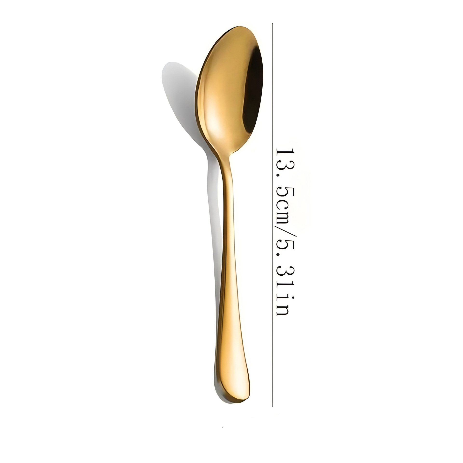 Cuchara de acero inoxidable 1010 Cuchara de postre Cuchara de café Cuchara de condimento pequeña Mini Cuchara de condimento Cuchara pequeña de alto valor