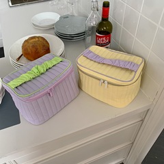 2682 韓風清新色香芋奶蓋大容量化妝包手拎收納包學生洗漱袋