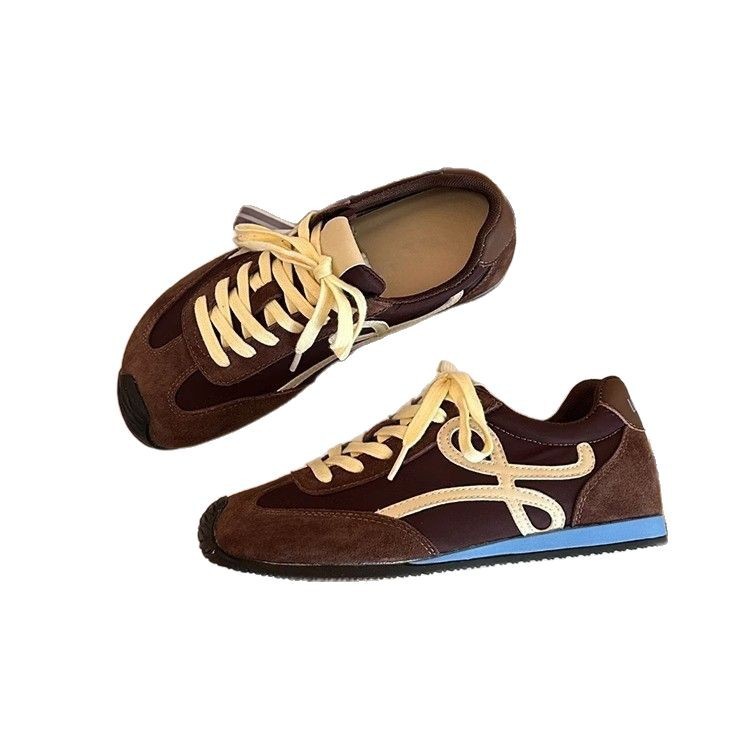 La marea no es sur ~ Nuevo súper fuego Forrest Gump zapatos de entrenamiento alemán con cordones para mujer zapatos deportivos casuales de moda retro para mujer