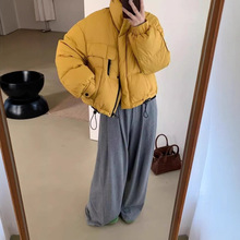 棉服女短款2025新款韩版立领简约加厚小个子洋气面包服外套潮