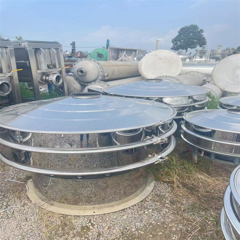 出售二手不锈钢振动筛 圆形振动筛 闭式粉末涂料高频振动过滤筛