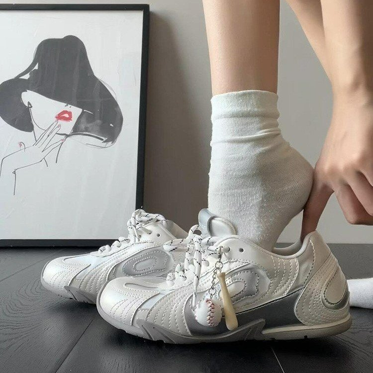 Qiyor retro versátil zapatos de entrenamiento de béisbol de otoño nuevos zapatos deportivos casuales delgados de carreras de moda