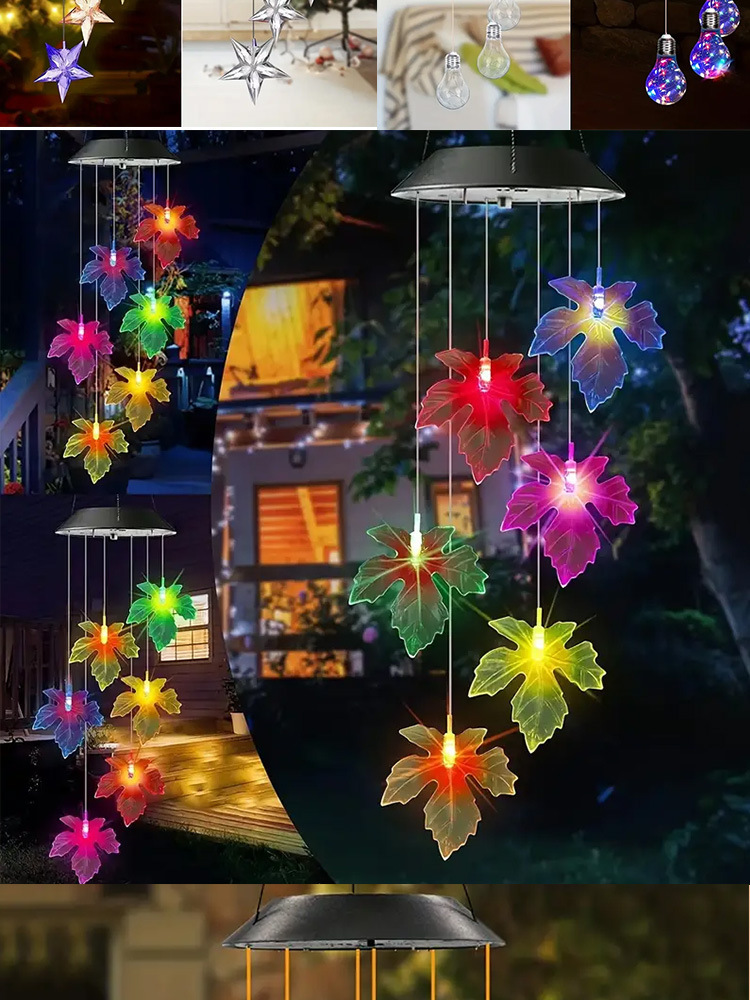 Solarbetriebenes Led Windspiel Mit Farbwechsel Und Tierdesign_voghion.com