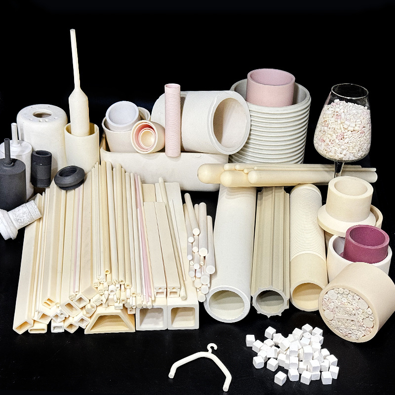 陶瓷管高铝管刚玉管9599瓷耐磨绝缘耐高温热电偶保护管管式炉套管