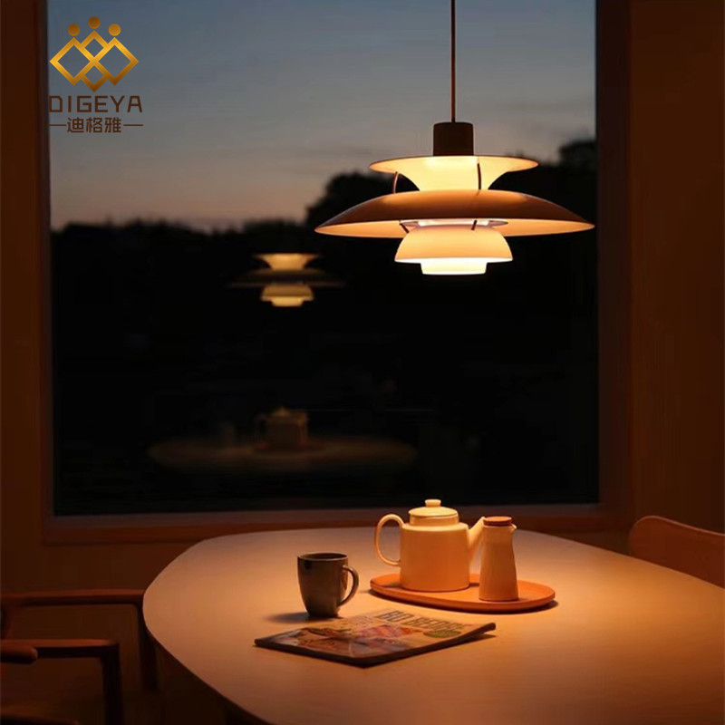 丹麦设计师吊灯现代简约北欧创意个性ph5网红餐厅灯卧室书房灯具-阿里巴巴