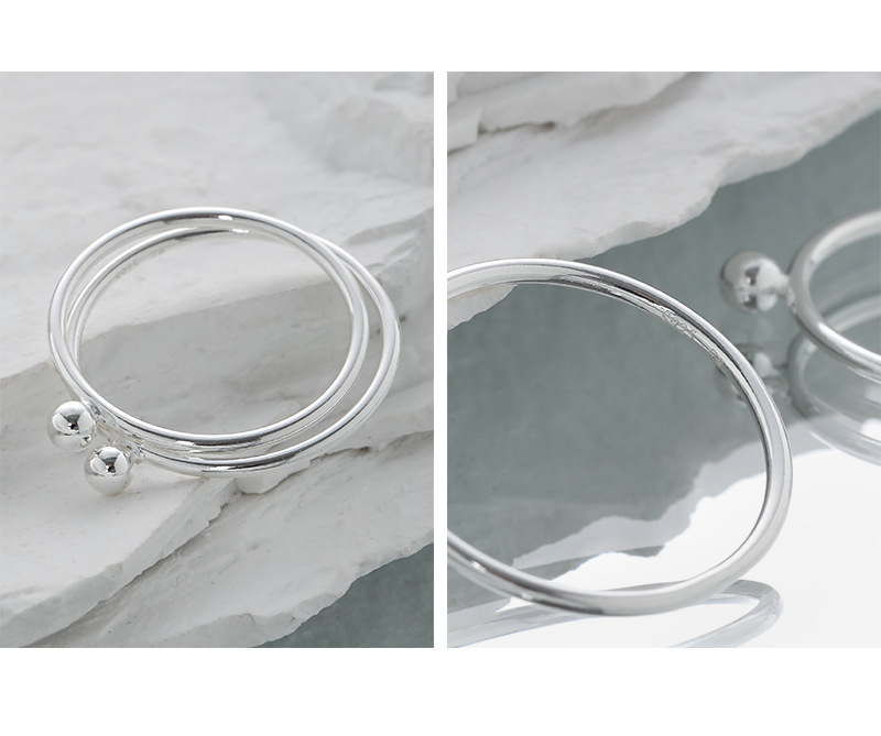 Fashion Geometric Sterling Silver Plating Rings 1 Piece