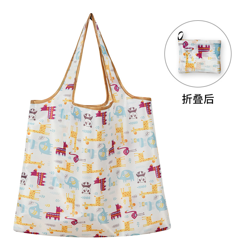 Bolsa de compras plegable grande para viaje, bolsa de supermercado ecológica, bolsa de almacenamiento portátil, bolsa portátil de gran capacidad image 30