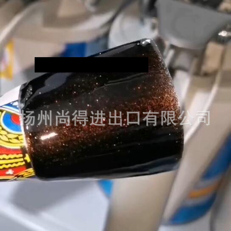 水性特闪咖黑汽车改色特效漆调色珠光漆体育用品漆大颗粒爆闪涂料