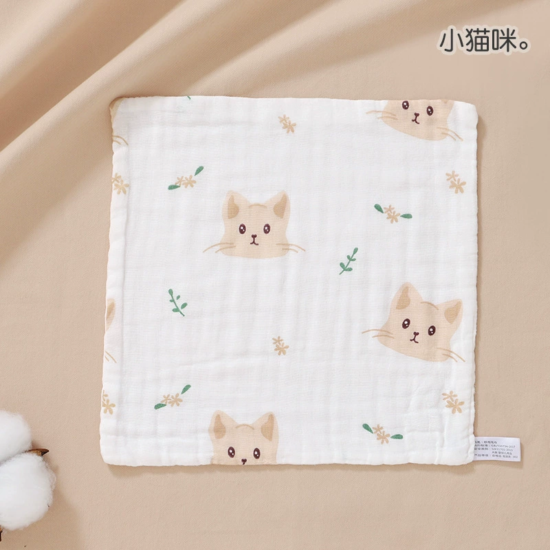 Children's eating bib, gauze towel, baby hygiene product for new born for face washing, handkerchief