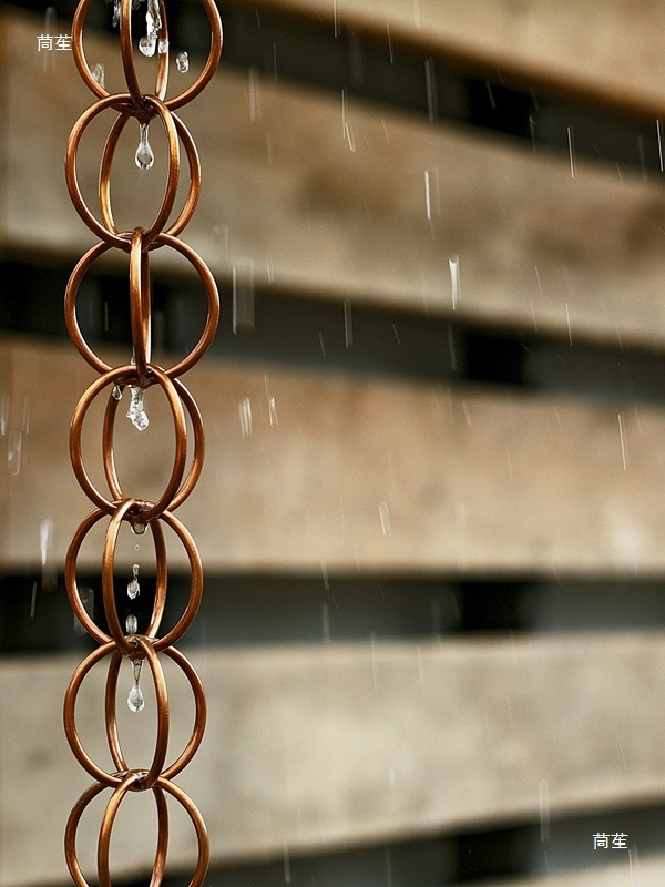 户外庭院雨链落水导水链民宿屋檐雨水链中式别墅装饰排水链雨霖铃