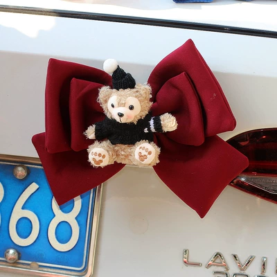 New Shirley Rose Car Rear Car hanging - black-hat-and-black-clothes-dada-wine-red-butterfly-ending-hanging