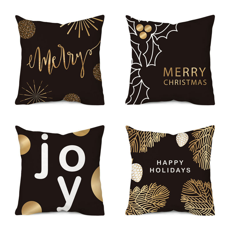 Cute Christmas Tree Santa Claus Polyester Pillow Cases display picture 4