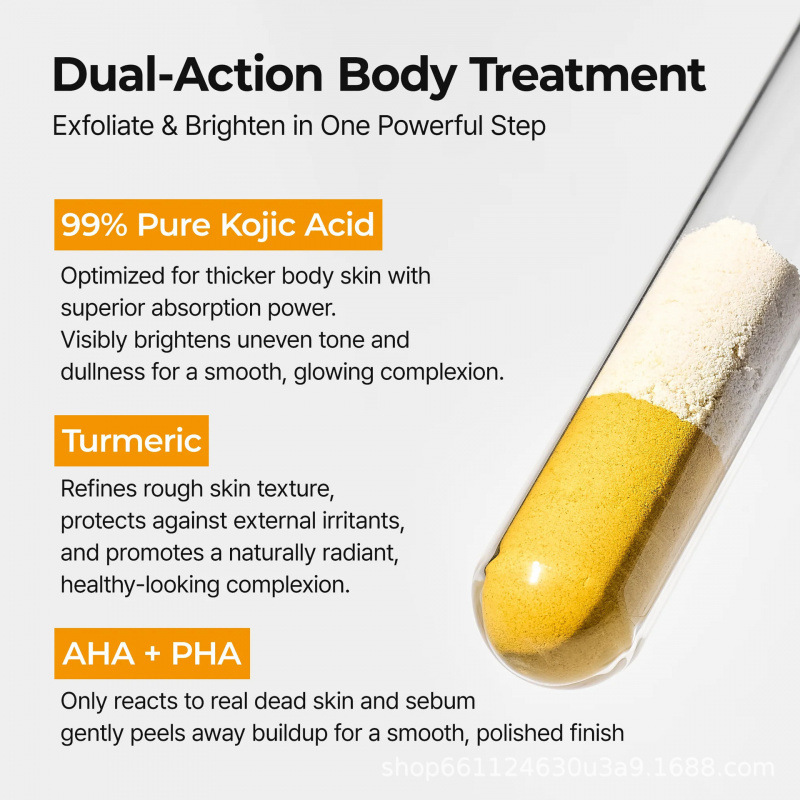 Transfronterizo DR ácido curcumina spray exfoliante para rejuvenecer el cuerpo y los pies