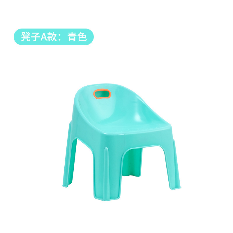 짧은 의자-아쿠아 그린