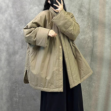 轻薄款棉衣棉服女2025新款秋冬季小个子夹棉外套宽松大码保暖