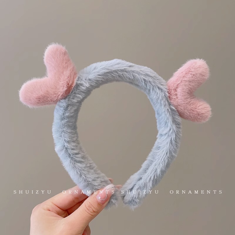 Face Wash diadema especial femenina 2023 nueva diadema femenina antideslizante horquilla de pelo de felpa Paquete de pelo banda de pelo de dibujos animados tocado