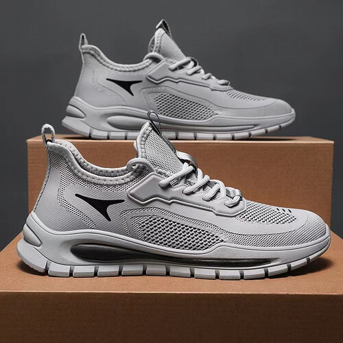 Men's shoes 2024 new summer breathable and deodorant mesh sports and leisure mesh shoes for men's work black labor insurance trendy shoes