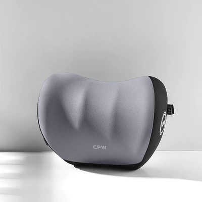 Car Adjustable Lumbar Back Waist Waist support - black-grey-single-head-restraint