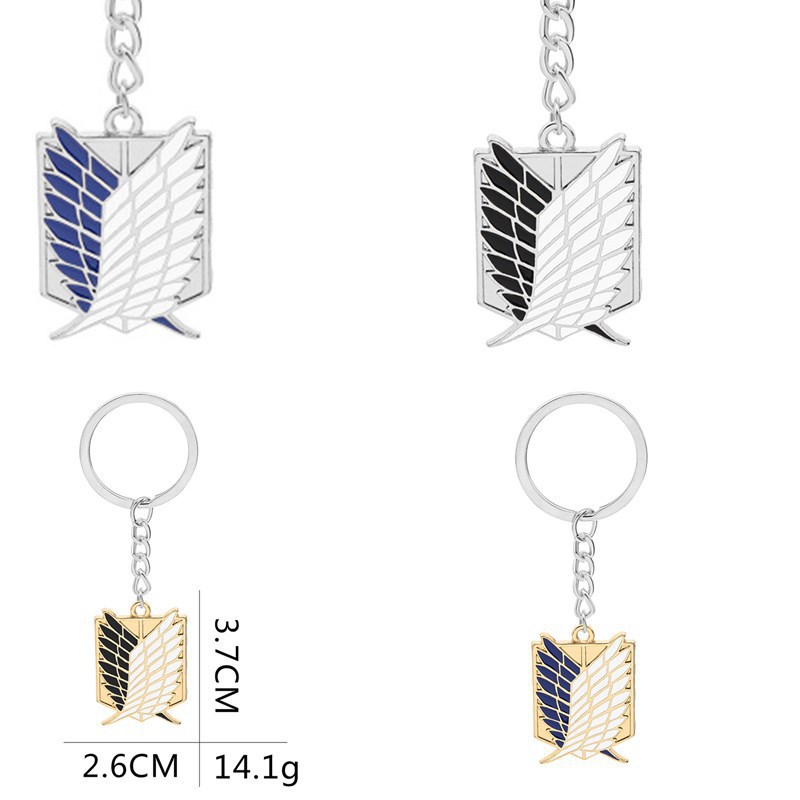 速卖通亚马逊新品卡通钥匙扣进击的巨人调查兵团标志钥匙扣批发 文化玩乐用品网