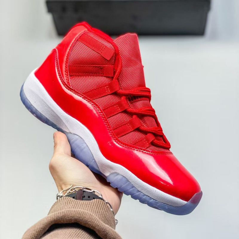 Transfronterizo Putian zapatos aj11 Gamma Azul Gran Demonio zapatos deportivos zapatos de carrera frescos gris negro rojo Joe 11 zapatos de baloncesto de alto nivel