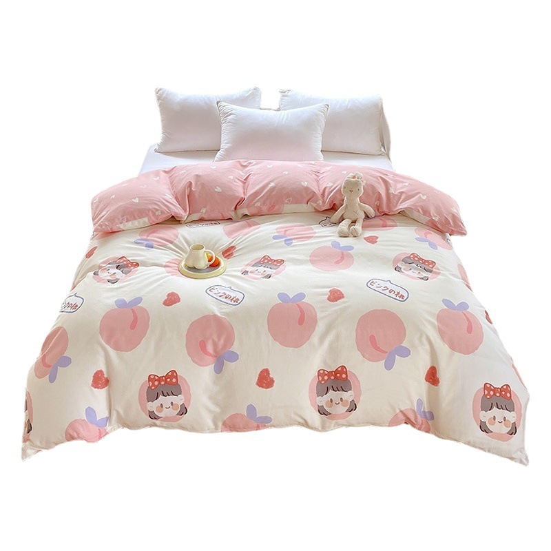 100 cotton quilt cover single piece cotton single quilt cover children students 150x180x200x230 spring and autumn sheets