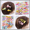 Cute children's hair accessory, multicoloured resin flower-shaped, cartoon hairgrip, hairpins, Korean style