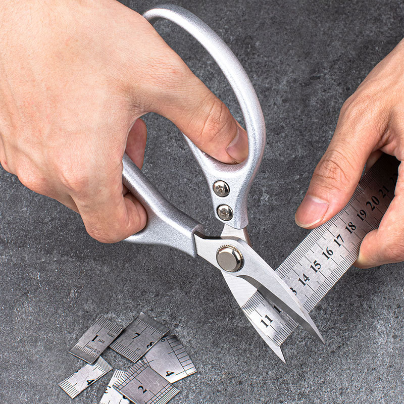 Short-beaked softshell turtle scissors, stainless steel household kitchen shear for chicken, duck, fish, powerful chicken bone shear, multi-purpose industrial SK5 scissors