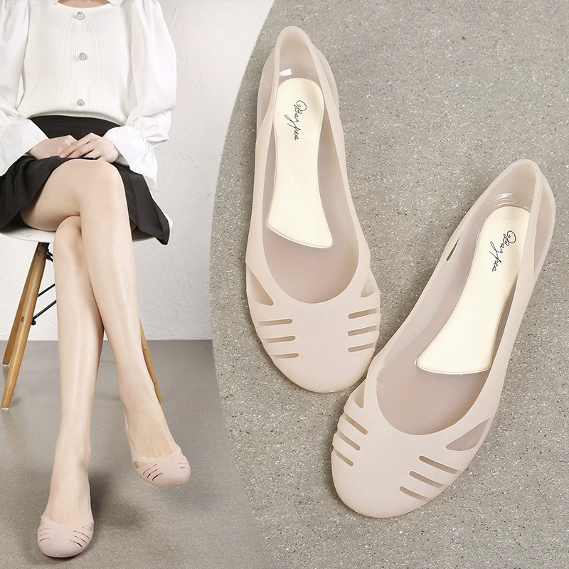 2025 новых туфель для дождя или солнца, модные сандалии, универсальные полые дышащие сандалии в сказочном стиле, удобная дорожная обувь на мягкой подошве.