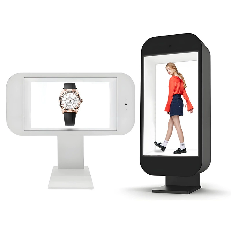 21,5-дюймовый 32-дюймовый вращающийся прозрачный экран витрина для показа рекламы интерактивный умный виртуальный человек ARVR голографический каюта