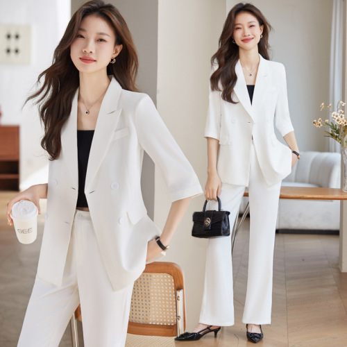 Professional suit women's summer 2024 new formal dress temperament goddess style high-end casual suit jacket work clothes