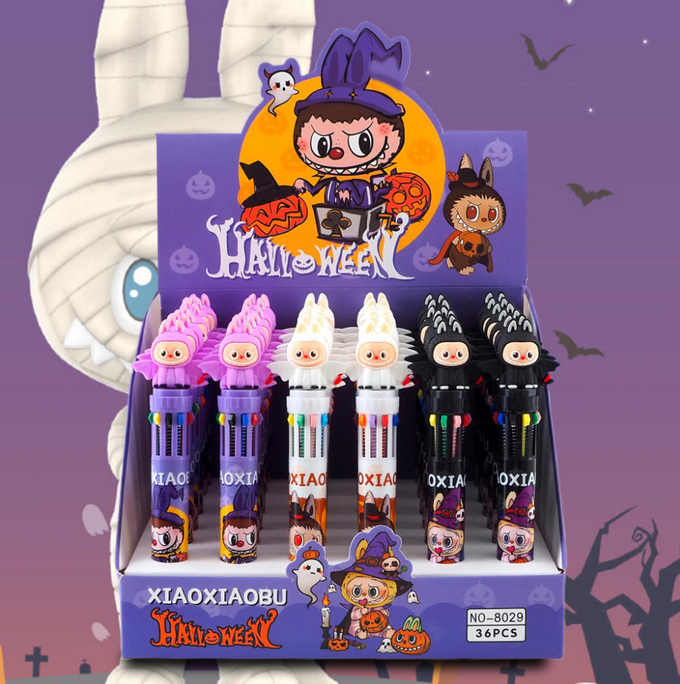 Caricatura de lápiz de silicona lápiz de 10 colores lápiz de bola conejo azul diy10 lápiz de color lápiz de escritura de estudiantes premios