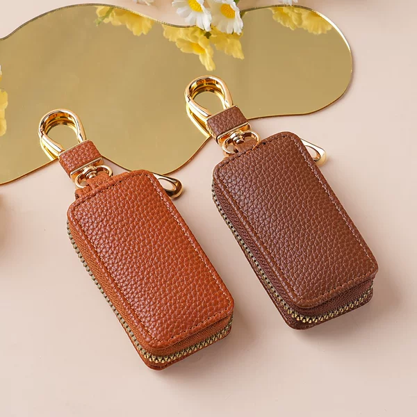 Fashion Creative Zipper Car Key Case Small Mini Car Key Storage Bag Unisex