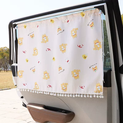 Car curtains Fresh Suction Cup Creative Cartoon - puppy