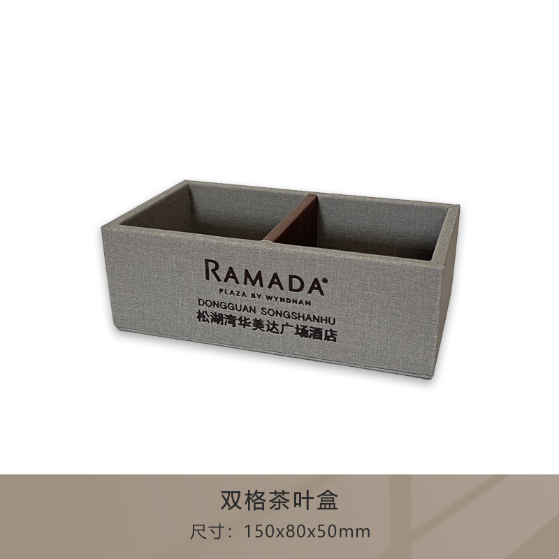 Caja de té de doble casilla