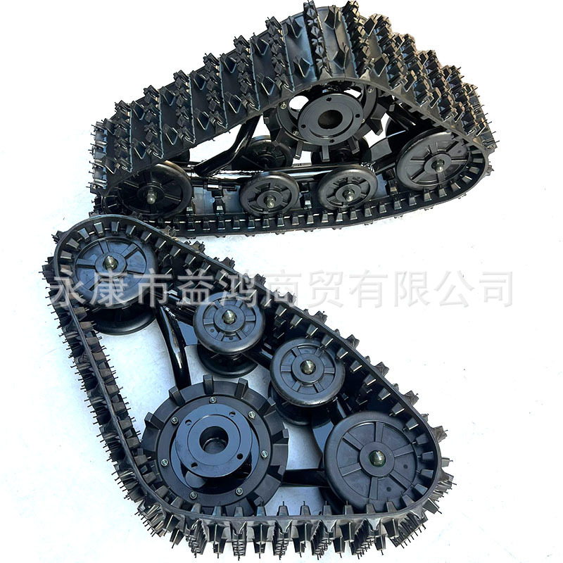 Modified four-wheel snowmobile accessories DIY ATV track sled car board climbing triangle track