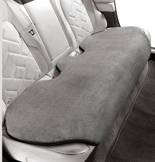 Wool pad | Qìchē Premium Faux Fur - whale-shark-gray-rear-row-long-cushion