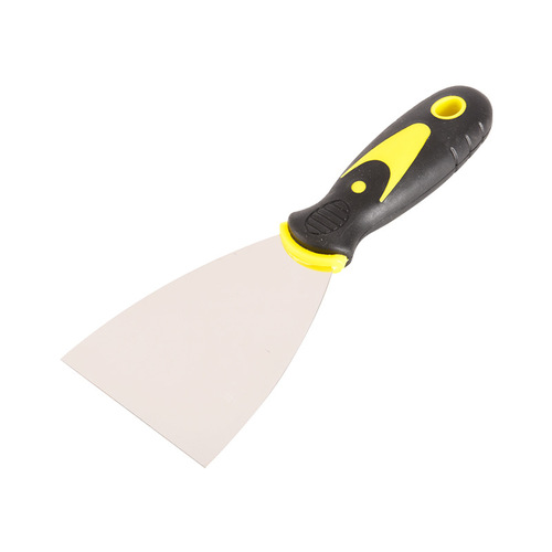 Manufacturer wholesale two-color handle stainless steel putty knife scraper batch knife trowel cleaning shovel putty knife putty shovel