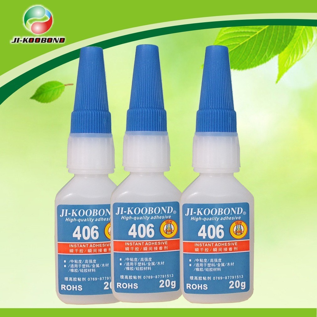 厂家直供 高强度用于PVC线材粘接ABS塑料 406快干低白化胶