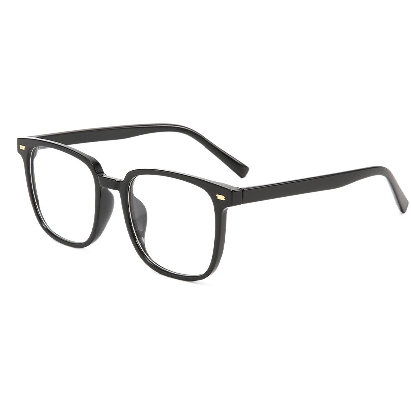 Gafas cuadradas con montura negra y radiación de luz azul para hombres, gafas planas que cambian de color lisas y modernas y bonitas con montura grande para mujeres con miopía y literatura